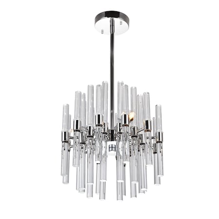 Cwi Lighting Miroir 6 Light Mini Chandelier With Polished Nickel Finish 1137P10-3-613